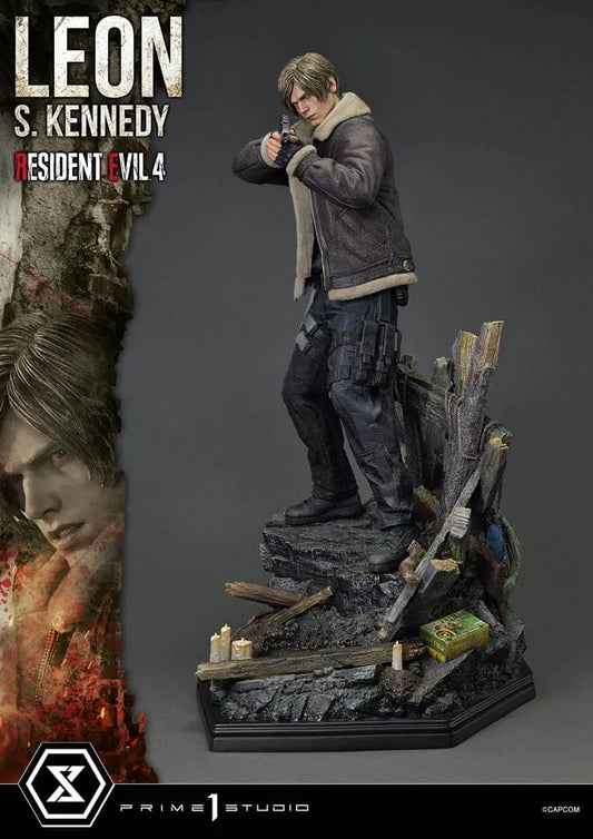 Resident Evil 4 Ultimate Premium Masterline Series Statue 1/4 Leon S. Kennedy Bonus Ver. 64 cm - Smalltinytoystore