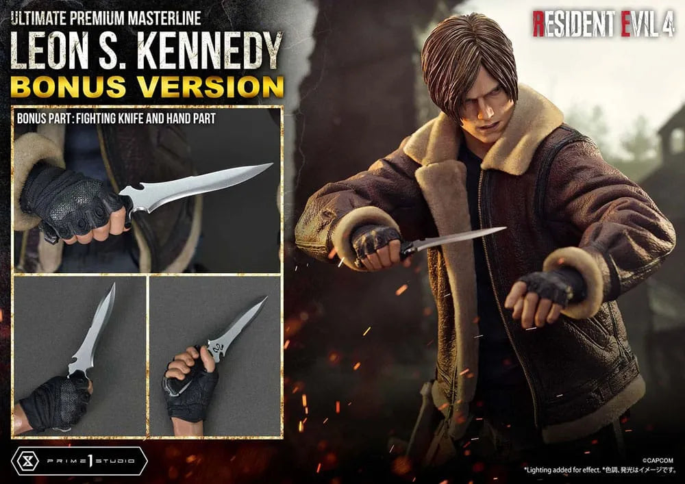Resident Evil 4 Ultimate Premium Masterline Series Statue 1/4 Leon S. Kennedy Bonus Ver. 64 cm - Smalltinytoystore