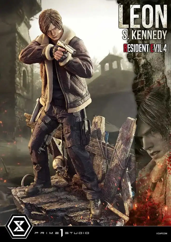 Resident Evil 4 Ultimate Premium Masterline Series Statue 1/4 Leon S. Kennedy Bonus Ver. 64 cm - Smalltinytoystore