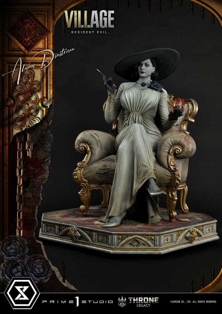 Resident Evil Village Throne Legacy Collection Statue 1/4 Alcina Dimitrescu 66 cm - Smalltinytoystore