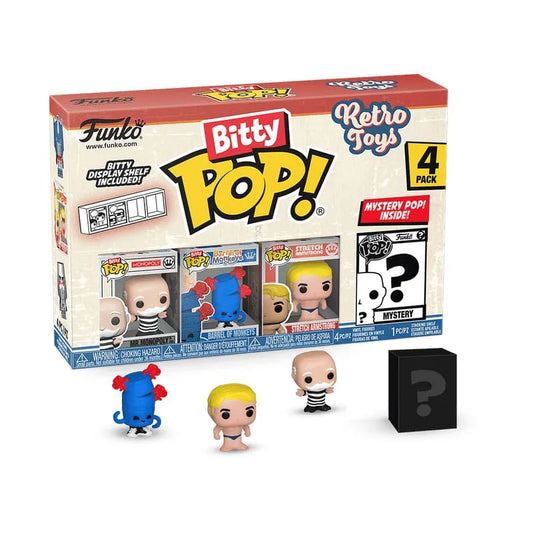 Retro Toys Bitty POP! Vinyl Figuren 4er-Pack Mr. Monopoly 2,5 cm - Smalltinytoystore