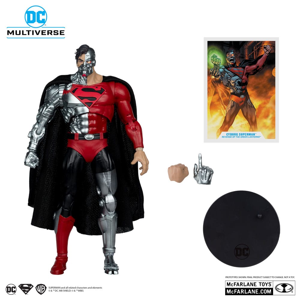 Revenge of the Green Lanterns DC Multiverse Actionfigur Cyborg Superman (Gold Label) 18 cm - Smalltinytoystore