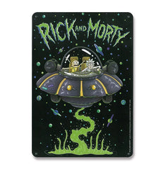 Rick & Morty Blechschild Spaceship 15 x 21 cm - Smalltinytoystore