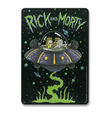 Rick & Morty Blechschild Spaceship 15 x 21 cm - Smalltinytoystore