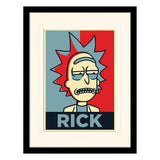 Rick and Morty Collector Print Poster im Rahmen Rick Campaign (white background) - Smalltinytoystore