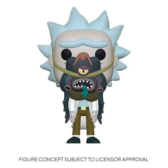Rick & Morty POP! Animation Vinyl Figur Rick w/ Glorzo 9 cm - Smalltinytoystore