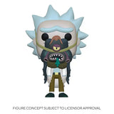 Rick & Morty POP! Animation Vinyl Figur Rick w/ Glorzo 9 cm - Smalltinytoystore
