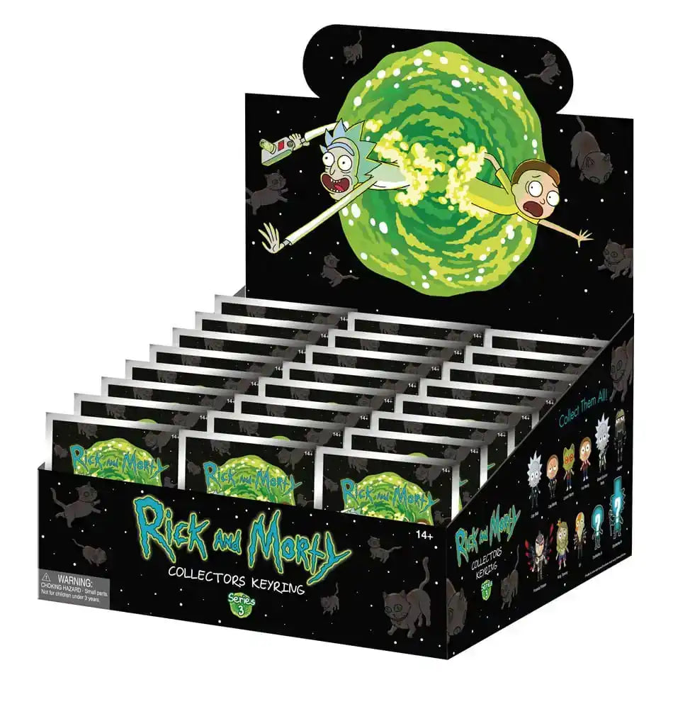 Rick and Morty PVC-Taschenanhänger Series 3 Display (24) - Smalltinytoystore