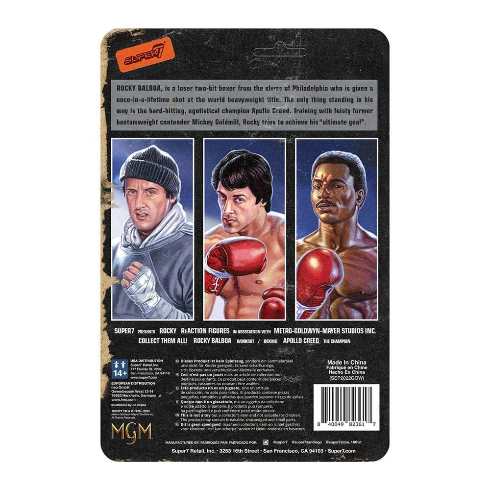 Rocky ReAction Actionfigur Apollo Creed 10 cm - Smalltinytoystore