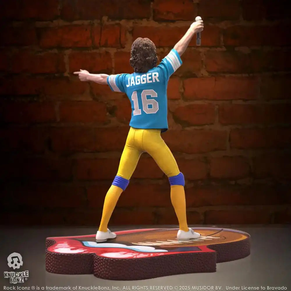 Rolling Stones Rock Iconz Statue Mick Jagger US Tour 1981 (Blue Jersey) 22 cm - Smalltinytoystore