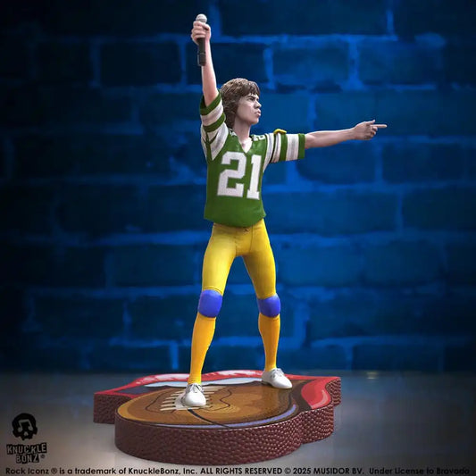 Rolling Stones Rock Iconz Statue Mick Jagger US Tour 1981 (Green Jersey) 22 cm - Smalltinytoystore