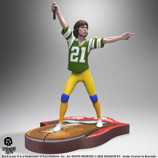 Rolling Stones Rock Iconz Statue Mick Jagger US Tour 1981 (Green Jersey) 22 cm - Smalltinytoystore