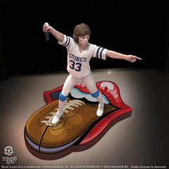 Rolling Stones Rock Iconz Statue Mick Jagger US Tour 1981 (White Jersey) 22 cm - Smalltinytoystore