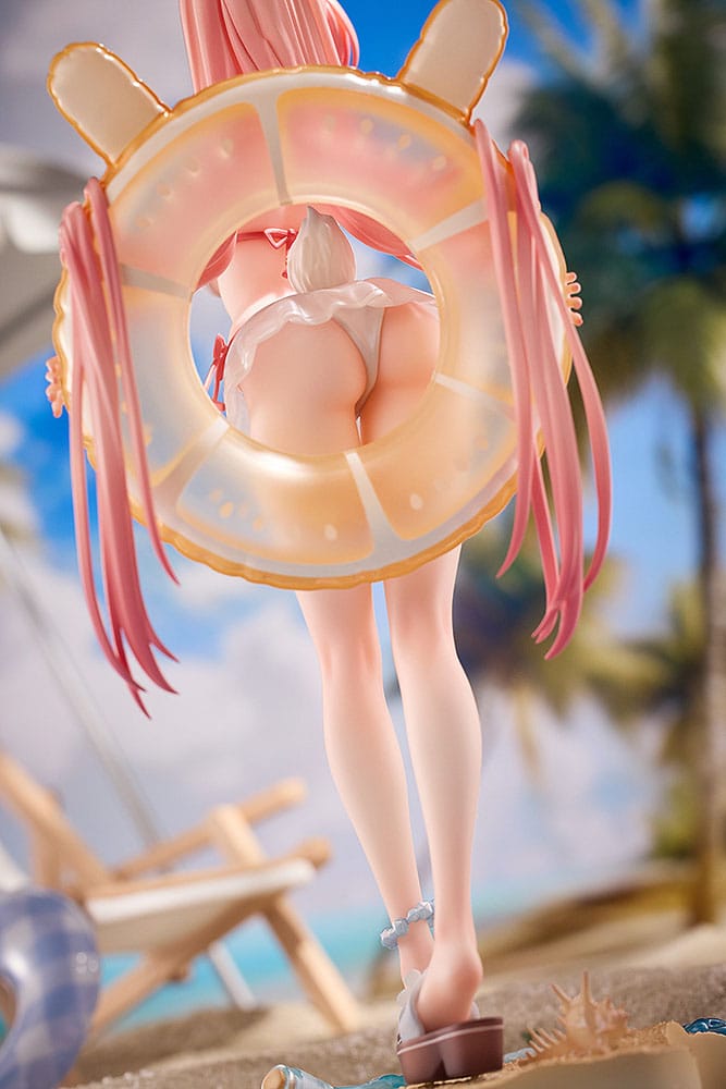 Rosuuri Original Character PVC Statue 1/7 White Rabbit Rosu: Swimsuit Ver. 25 cm - Smalltinytoystore