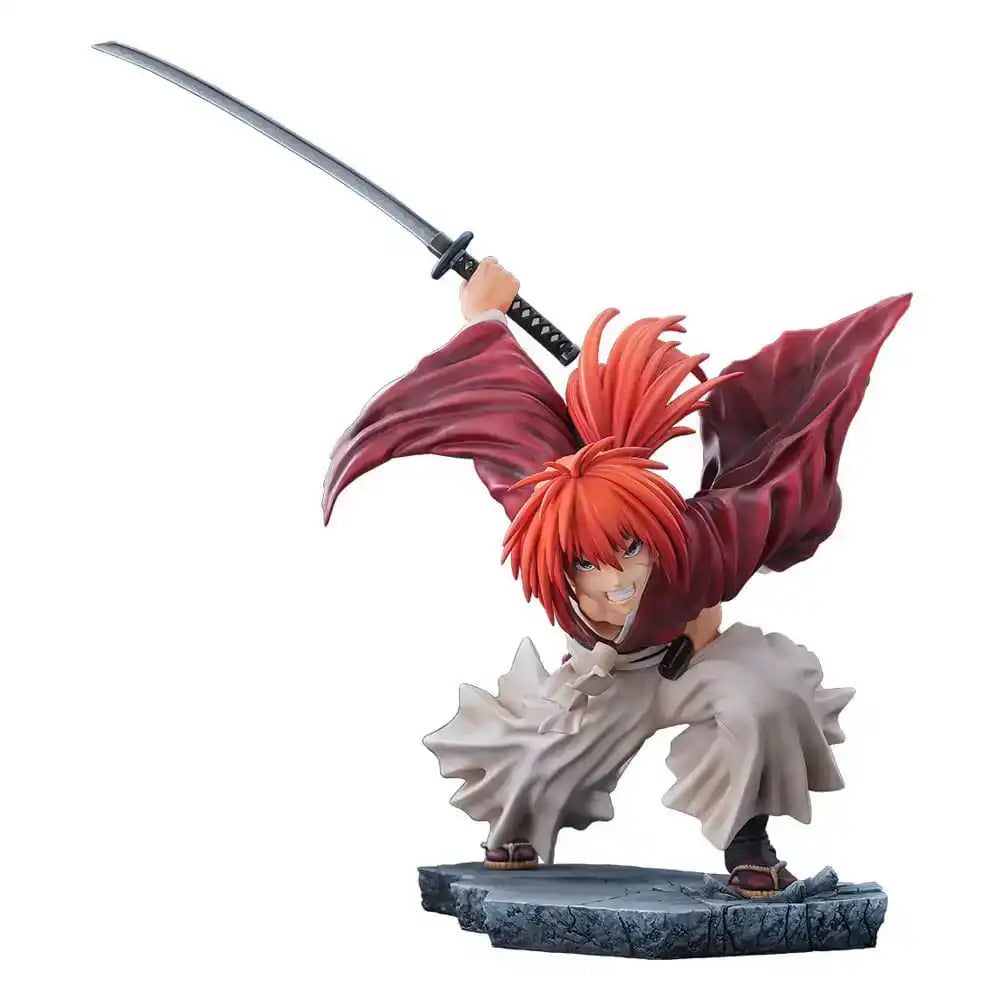 Rurouni Kenshin: Meiji Kenkaku Romantan Kyoto Douran PVC Statue 1/6 Kenshin Himura Dragon Flight of Heaven Ver. 26 cm - Smalltinytoystore