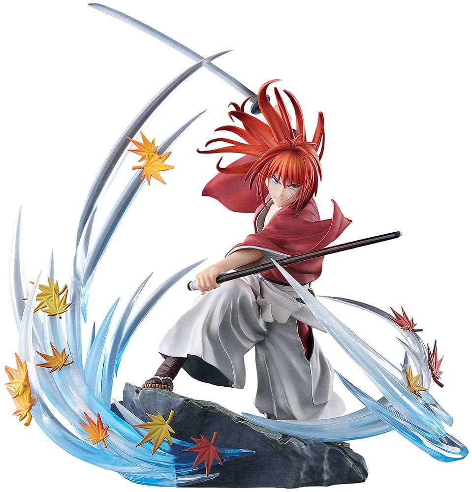 Rurouni Kenshin: Meiji Kenkaku Romantan Kyoto Douran PVC Statue 1/7 Kenshin Himura Souryusen Ver. 27 cm - Smalltinytoystore