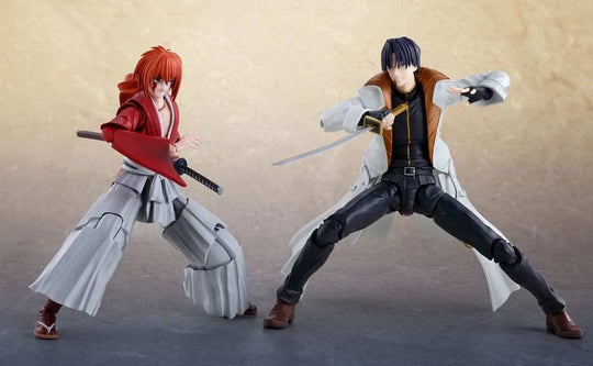 Rurouni Kenshin: Meiji Swordsman Romantic Story S.H. Figuarts Actionfigur Aoshi Shinomori 17 cm - Smalltinytoystore
