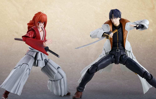 Rurouni Kenshin: Meiji Swordsman Romantic Story S.H. Figuarts Actionfigur Aoshi Shinomori 17 cm - Smalltinytoystore