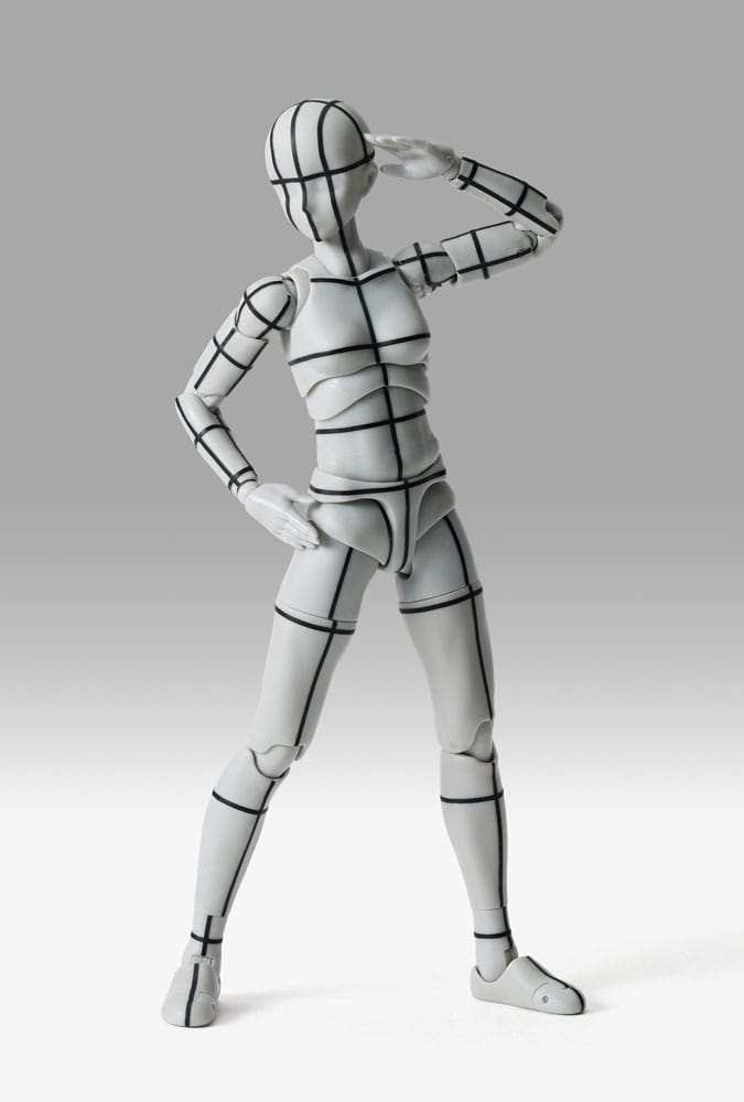 S.H.Figuarts Actionfigur Body-Chan Sports Edition Wire Frame (Gray Color Ver.) 15 cm - Smalltinytoystore