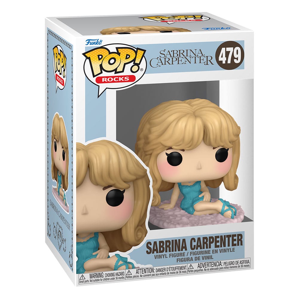 Sabrina Carpenter POP! Rocks Vinyl Figur Sabrina in Night Gown 9 cm - Smalltinytoystore