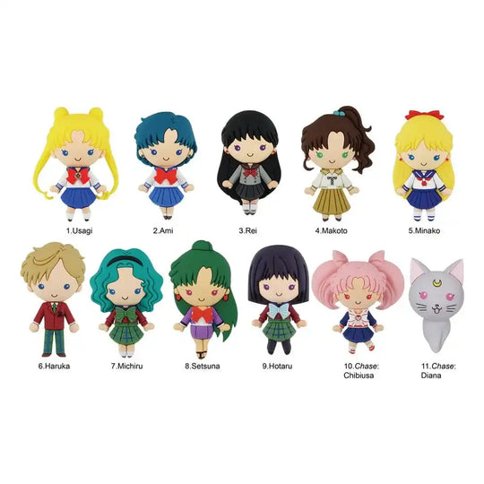 Sailor Moon 3D PVC-Taschenanhänger Series 3 Display (24) - Smalltinytoystore