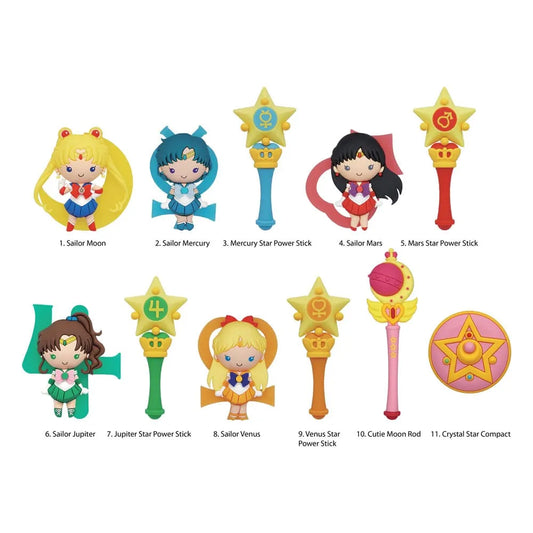Sailor Moon 3D PVC-Taschenanhänger Series 4 Display (24) - Smalltinytoystore
