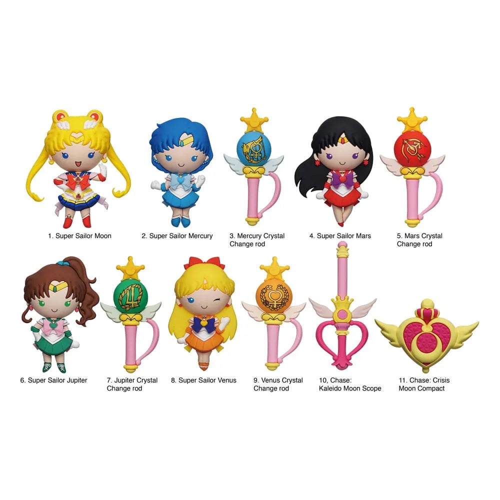 Sailor Moon 3D PVC-Taschenanhänger Series 7 Display (24) - Smalltinytoystore