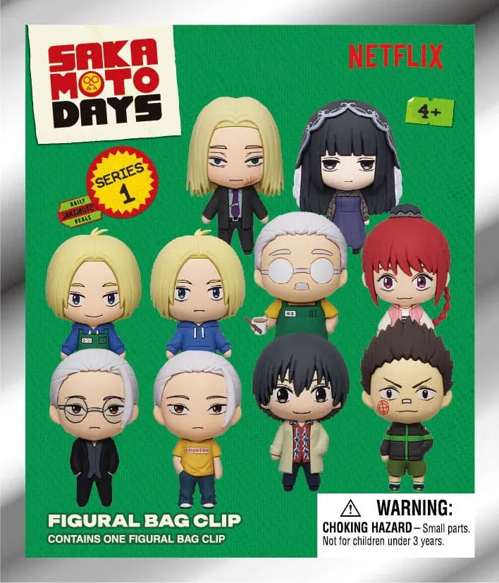 Sakamoto Days 3D PVC-Taschenanhänger Series 1 Display (24) - Smalltinytoystore