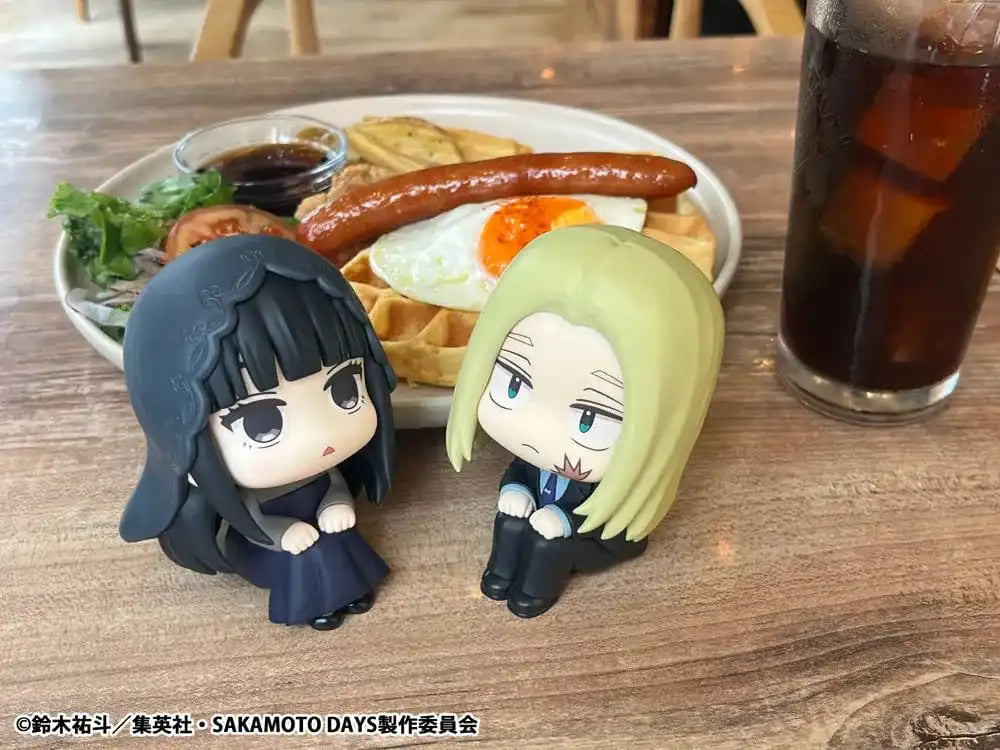 Sakamoto Days Look Up PVC Statue Shishiba & Osaragi Set (with gift) 11 cm - Smalltinytoystore