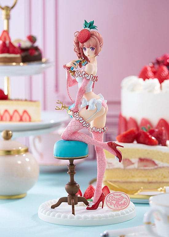 Salon de Vitrine PVC Statue 1/6 Strawberry Shortcake Bustier Girl 26 cm - Smalltinytoystore