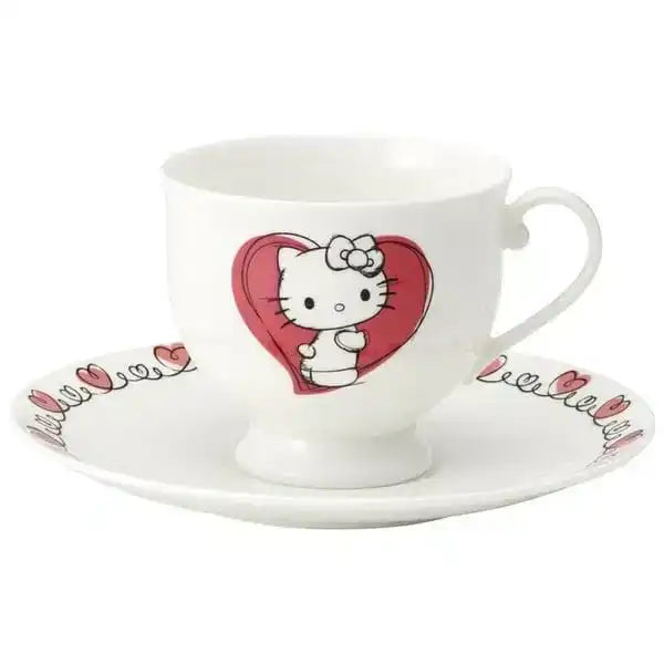 Sanrio Bone China Tasse und Teller Set Hello Kitty - Smalltinytoystore