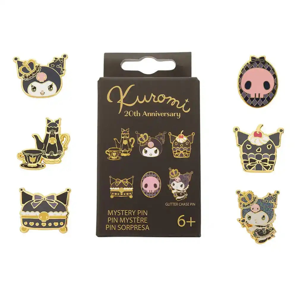 Sanrio by Loungefly Ansteck-Pins Blind Box 20th Anniversary Kuromi Sortiment (12)