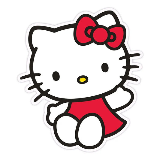 Sanrio Dekokissen Hello Kitty Red Dress 36 cm - Smalltinytoystore