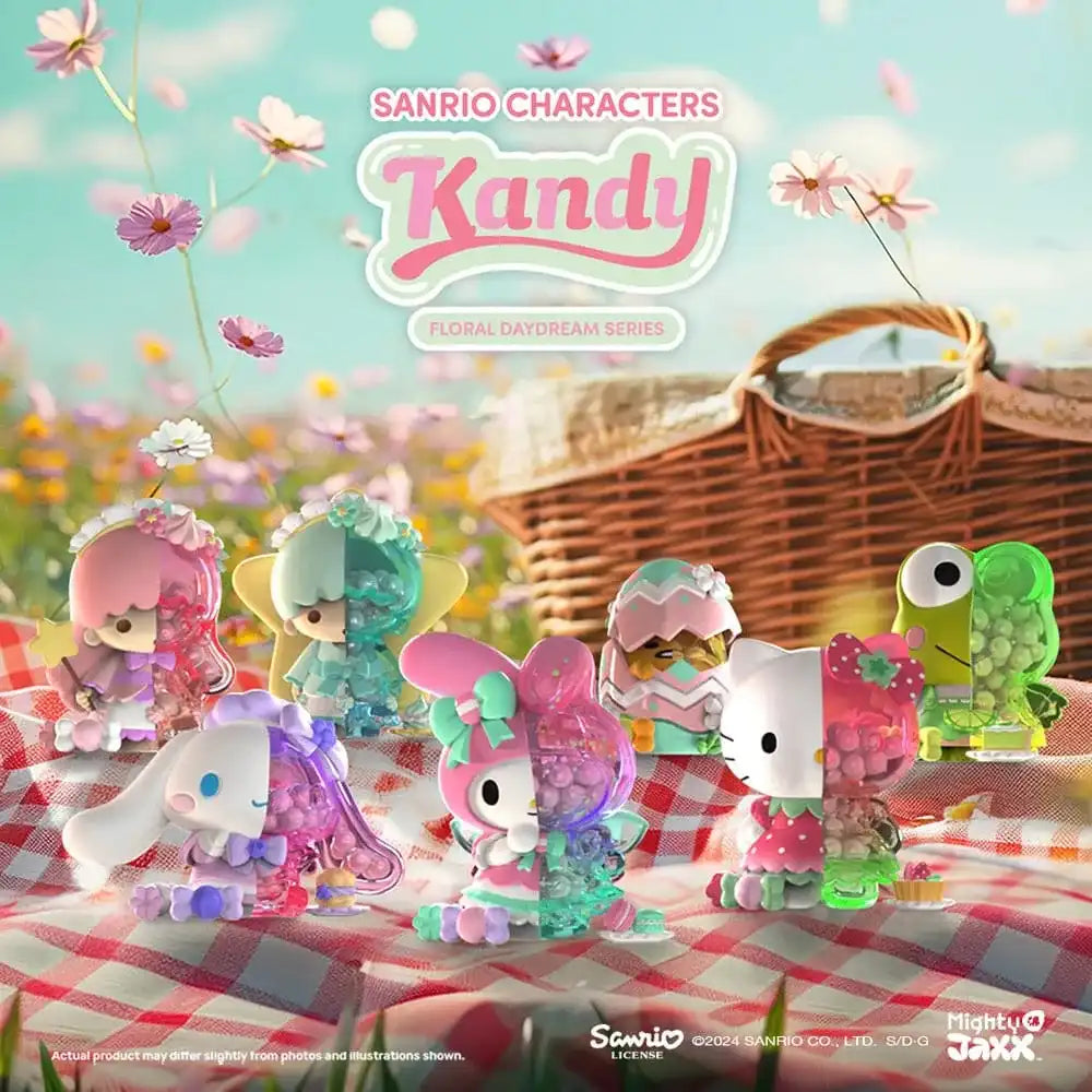 Sanrio Floral Daydream Series Kandy 4 inch Vinyl Figure Blind Box Display (6) - Smalltinytoystore