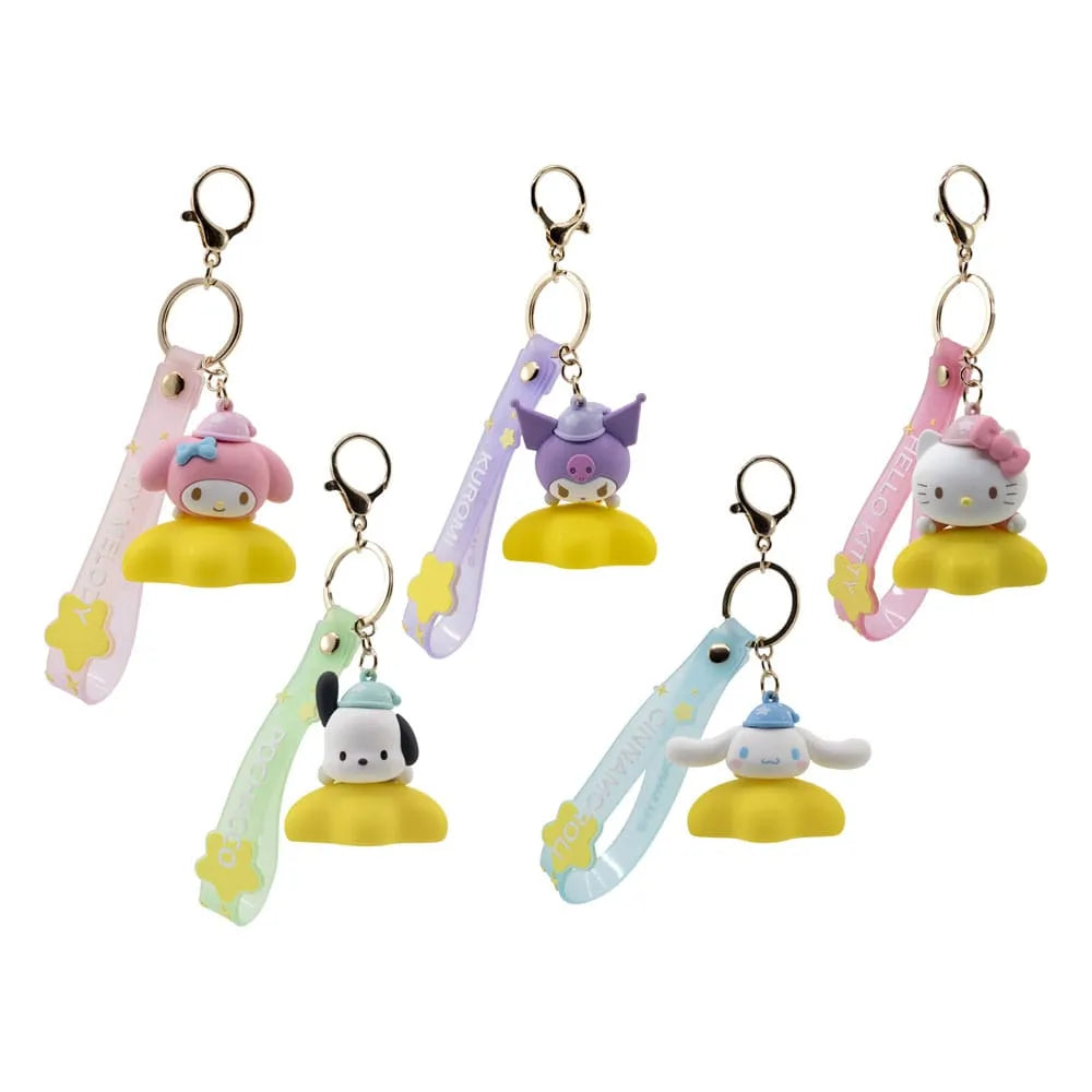 Sanrio Light-Up Star Series Schlüsselanhänger Hello Kitty and Friends Display (9) - Smalltinytoystore