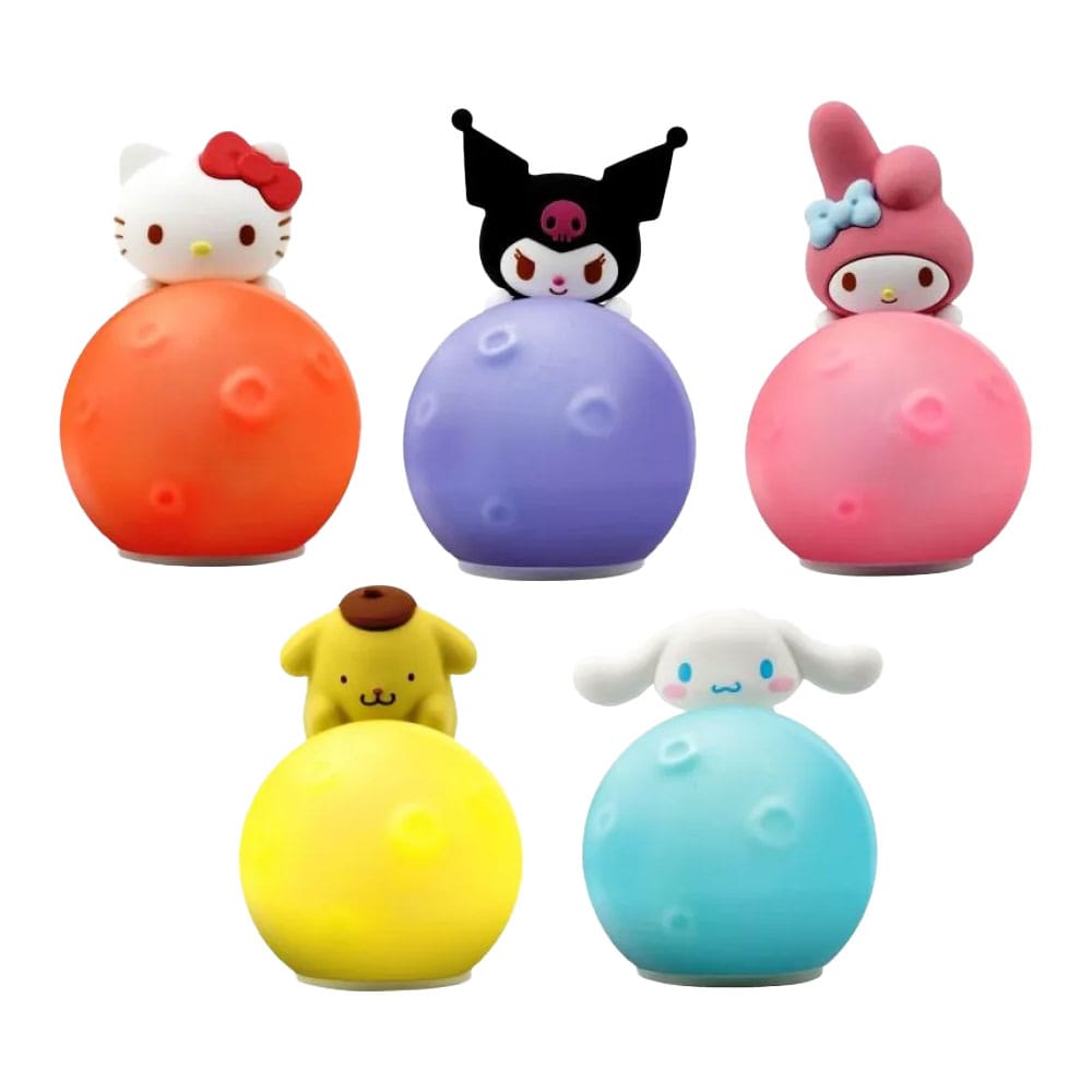 Sanrio Little Moon Light Series Minifiguren Hello Kitty and Friends 8 cm Display (12) - Beschädigte Verpackung - Smalltinytoystore