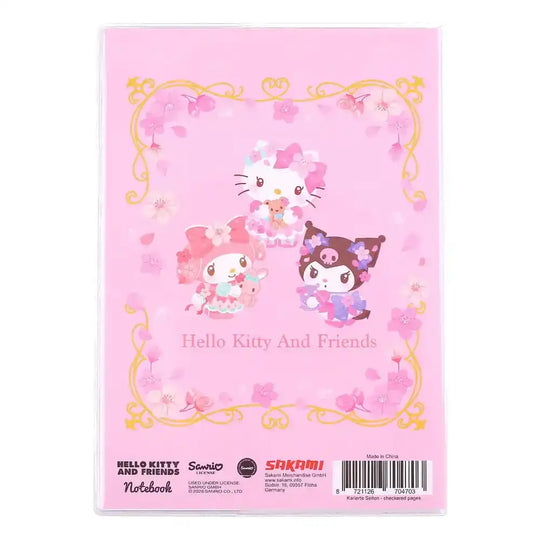 Sanrio Notizbuch Hello Kitty & Friends Sakura Series Holographic Checkered