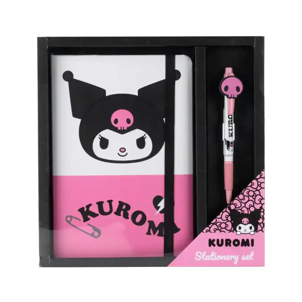 Sanrio Notizbuch mit Kugelschreiber Geschenk-Set Kuromi - Smalltinytoystore