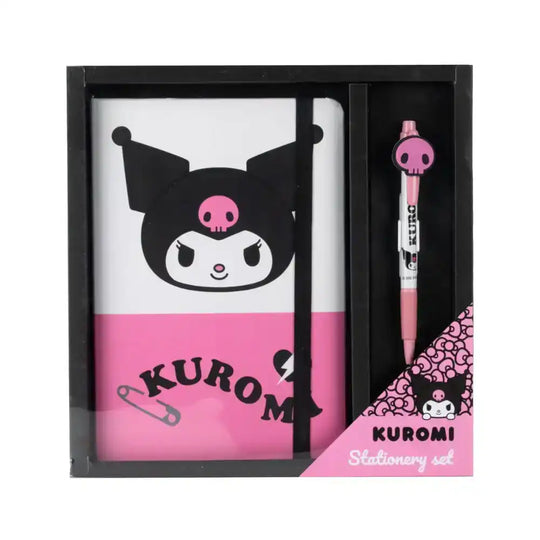Sanrio Notizbuch mit Kugelschreiber Geschenk-Set Kuromi - Smalltinytoystore
