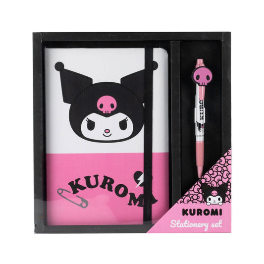 Sanrio Notizbuch mit Kugelschreiber Geschenk-Set Kuromi - Smalltinytoystore