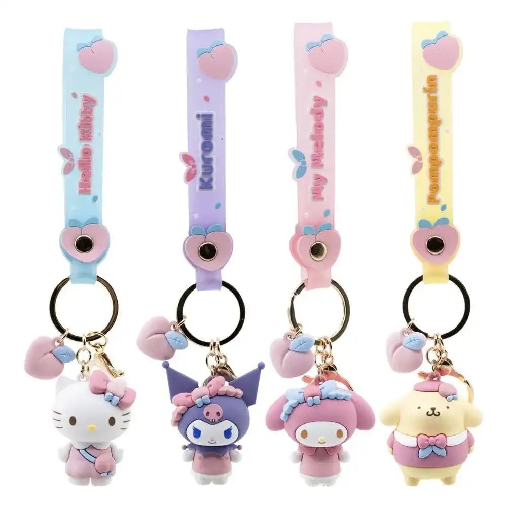 Sanrio Peach Series Schlüsselanhänger Hello Kitty and Friends Display (12) - Smalltinytoystore