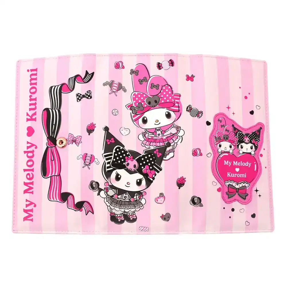 Sanrio Pink Black Party Series Geldbörse Kuromi & My Melody