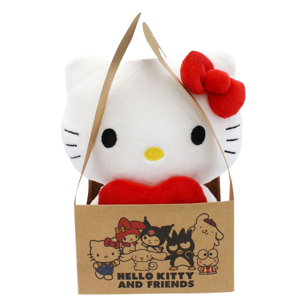 Sanrio Plüschfigur Hello Kitty Heart 14 cm - Smalltinytoystore