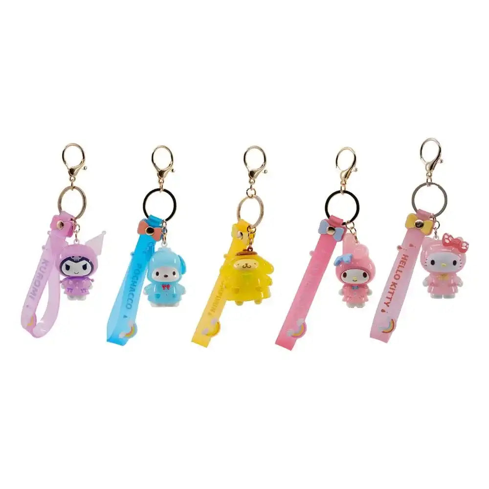 Sanrio Raincoat Series Schlüsselanhänger Hello Kitty and Friends Display (12) - Smalltinytoystore