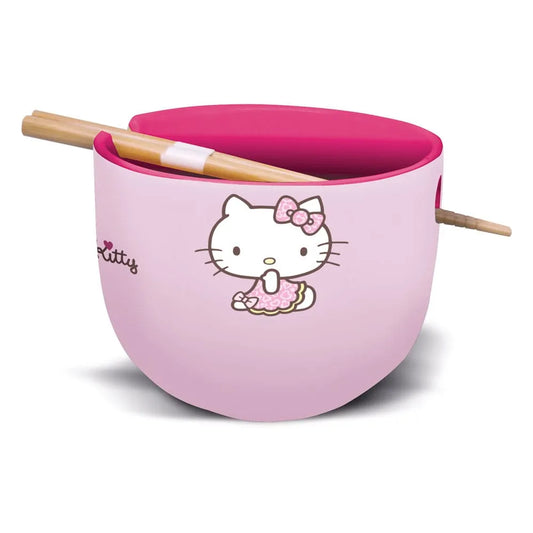 Sanrio Ramen-Schüssel mit Stäbchen Hello Kitty Japan - Smalltinytoystore