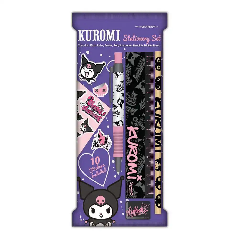Sanrio Schreibset 6er-Pack Kuromi - Smalltinytoystore