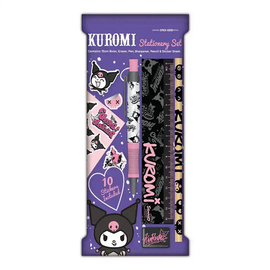 Sanrio Schreibset 6er-Pack Kuromi - Smalltinytoystore