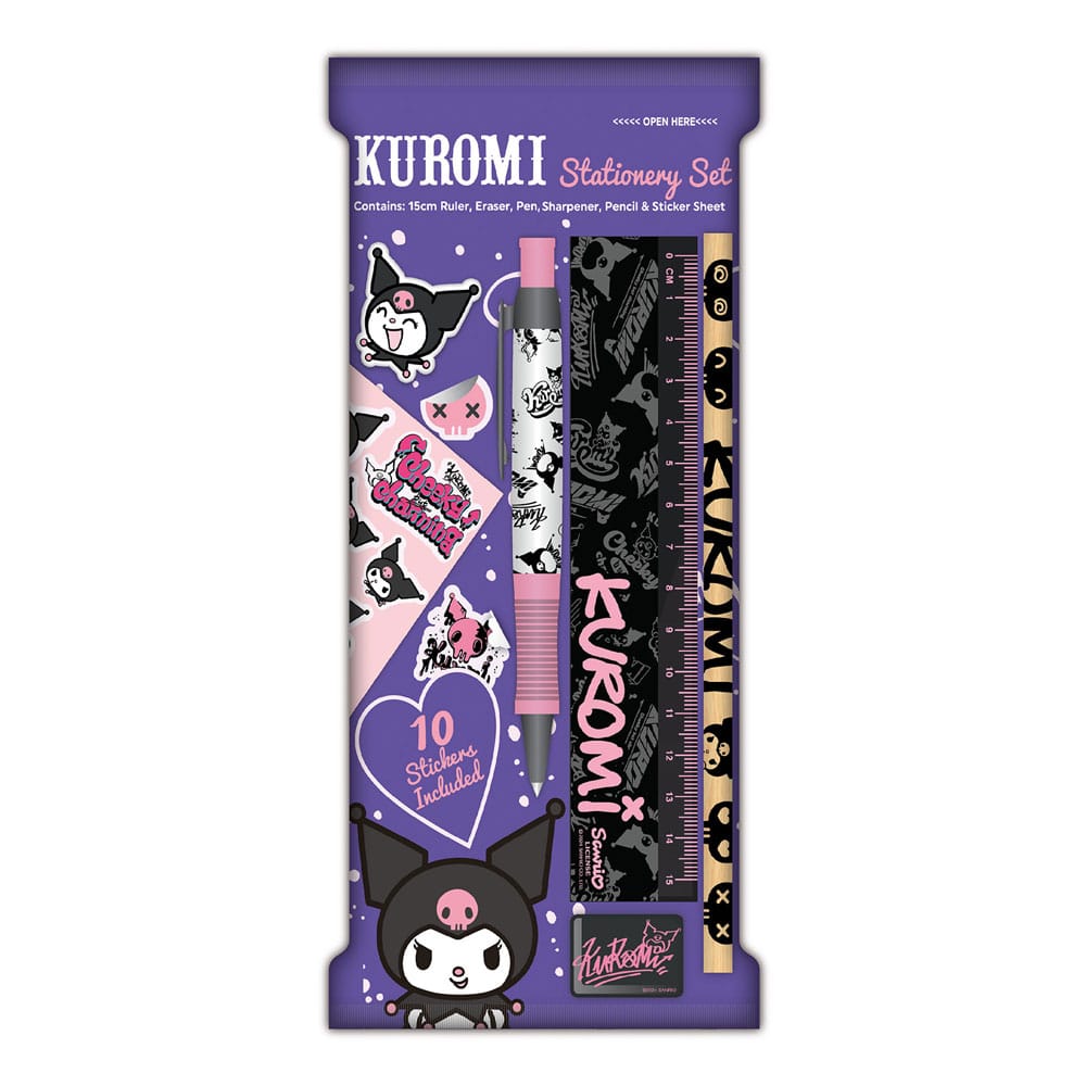 Sanrio Schreibset 6er-Pack Kuromi - Smalltinytoystore