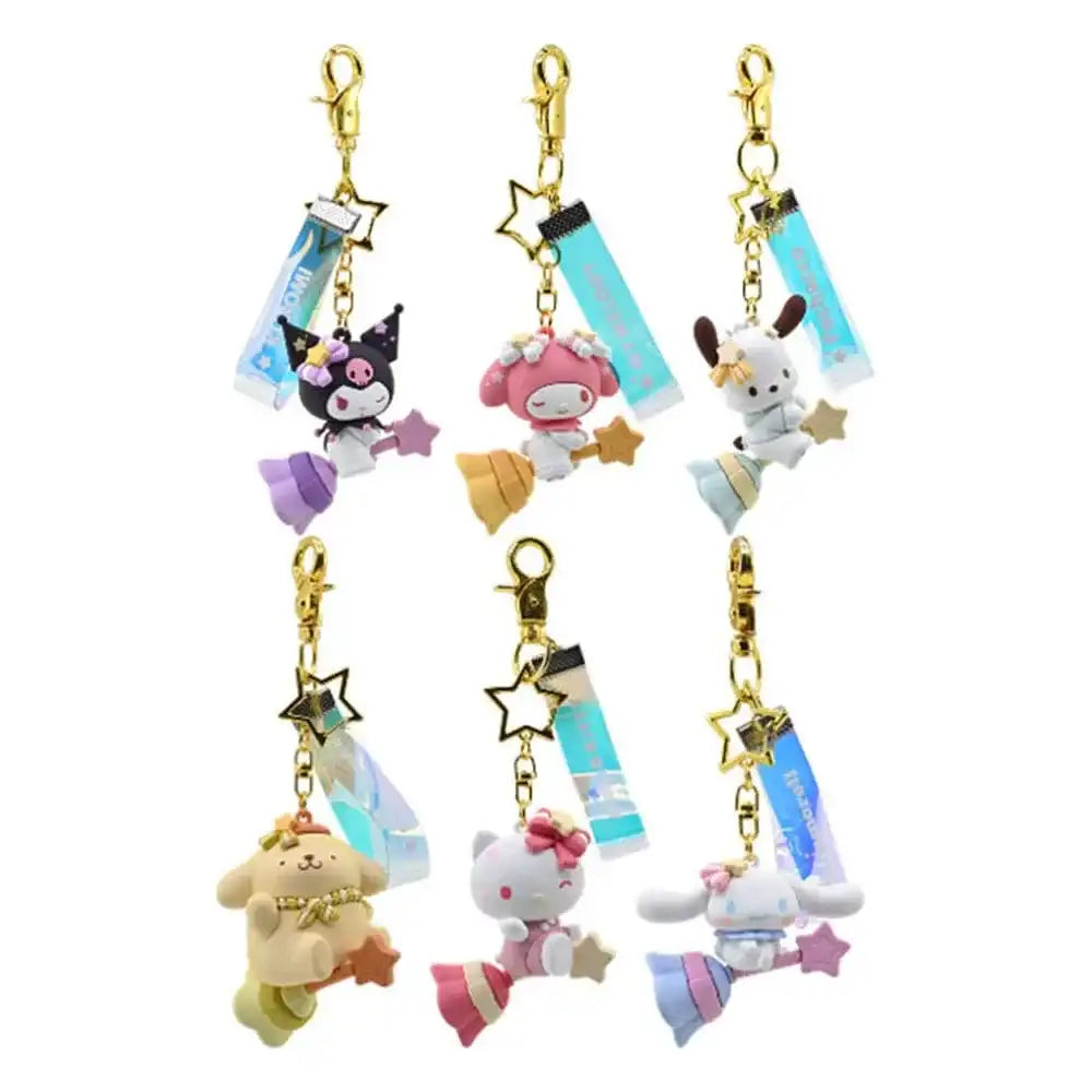 Sanrio Shooting Star Series Schlüsselanhänger Hello Kitty and Friends Display (12) - Smalltinytoystore