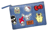 Sanrio Soleil Kulturbeutel Hello Kitty Stickers Blue